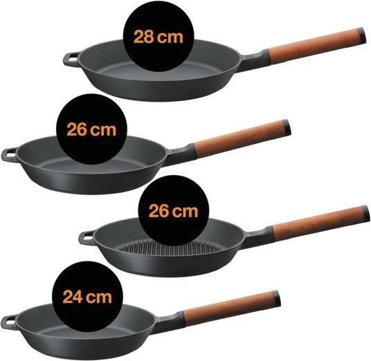 Actual product image Fiskars Norden Bratpfanne (Frying pan, Cast iron, 28 x 5.45 cm)