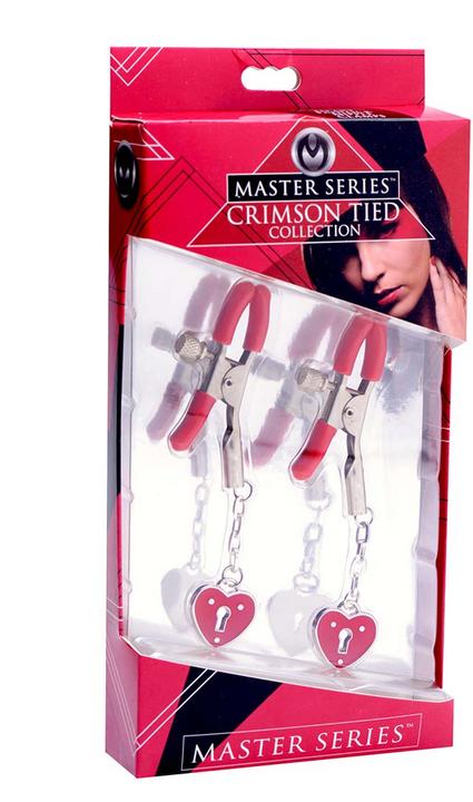 Produktbild Master Series MS Charmed Heart Padlock Nipple Clamps