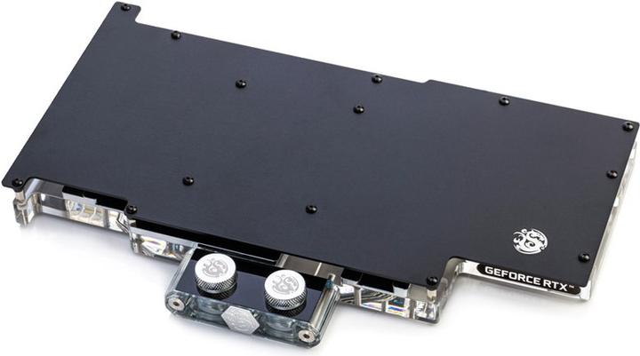 Actual product image Bitspower Classic ASUS ROG Strix GeForce RTX 3080 GPU Water Cooler - Nickel + Acrylic