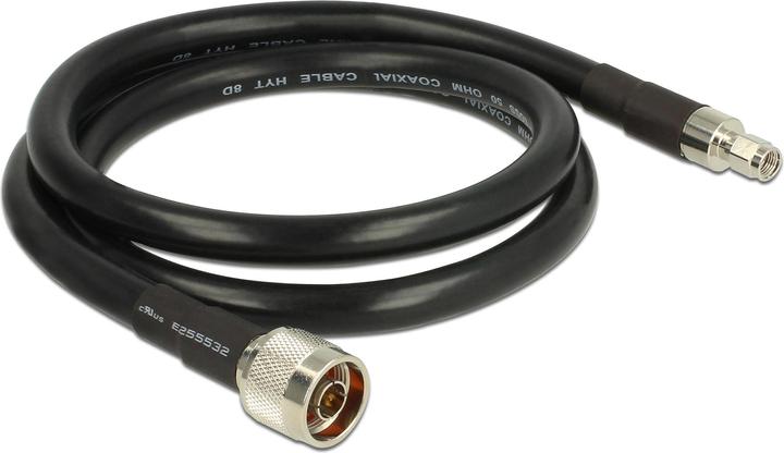 Produktbild Delock RP-SMA Stecker zu N-Stecker, 1m (0.35 dB, Antennenkabel)