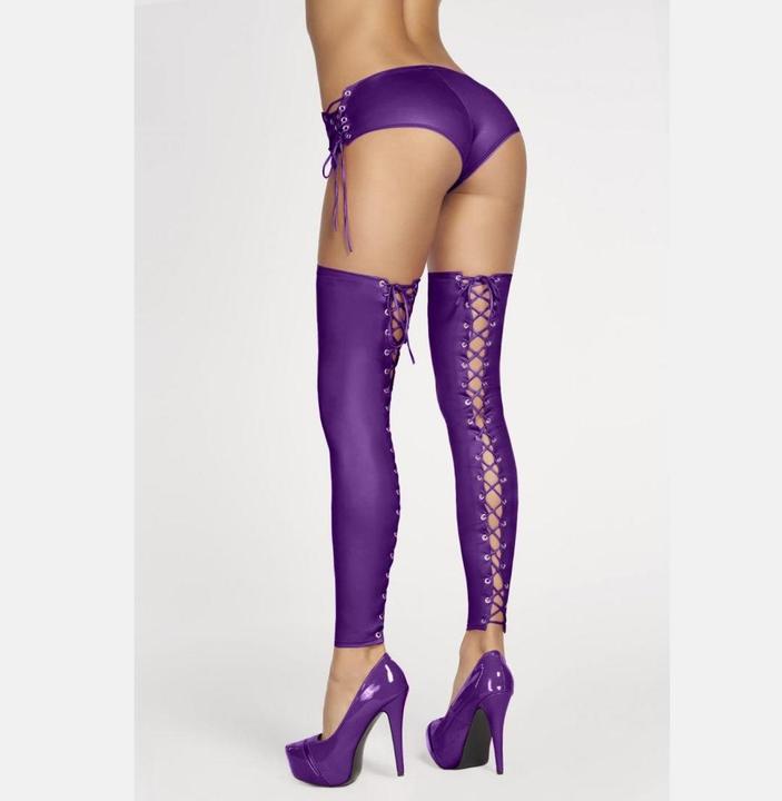 Produktbild 7 Heaven halterlose Strümpfe in lila (XL)