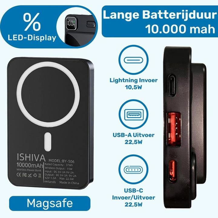 Productafbeelding Ishiva UFUZON Magsafe Powerbank 10k mAh