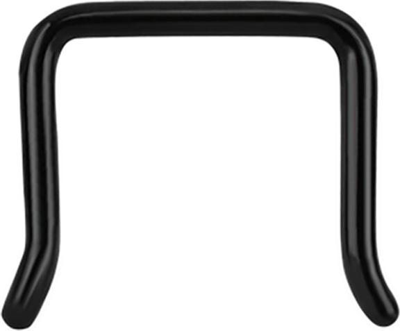Immagine prodotto Star Piercing Anello del setto a U angolato nero (senza ottone, Acciaio chirurgico 316L)
