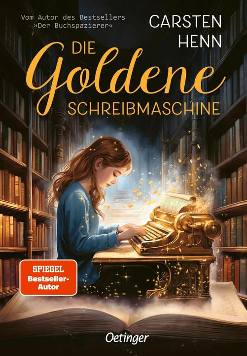 Actual product image The golden typewriter (German, Carsten Henn, 2024)
