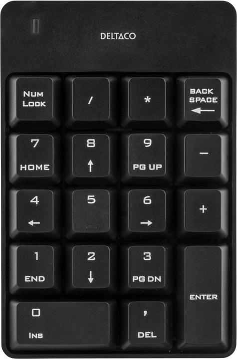 Produktbild Deltaco USB wireless, number, black (Kabelgebunden)