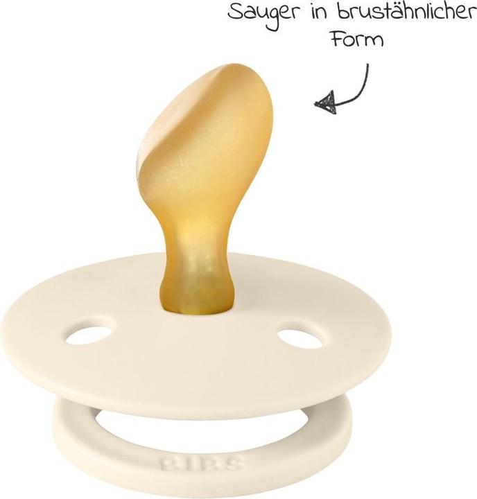 Image du produit Bibs Sucette Colour Latex (anatomique, 6-18 mois), Ivory & Blush (2 x, 6 - 12 M.)