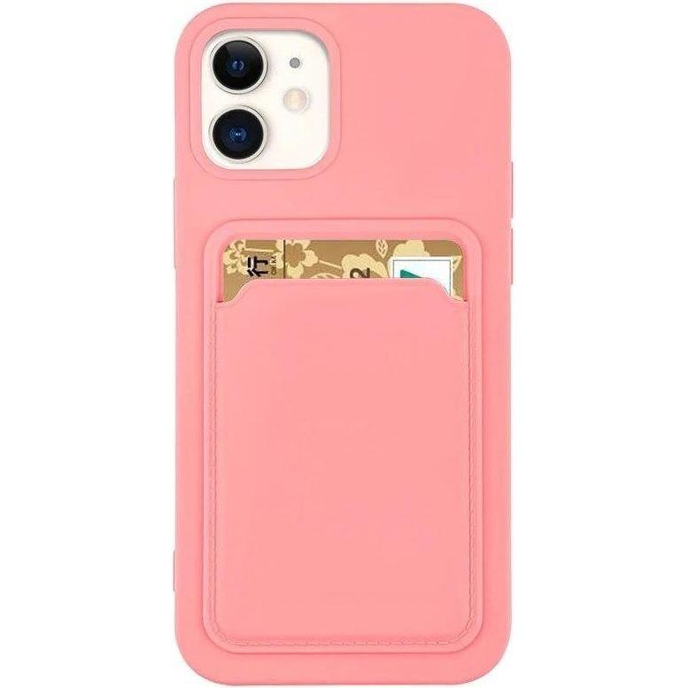 Hurtel Card Case Silicone Wallet Wallet with Card Slot Documents for Samsung Galaxy A42 5G pink (Samsung Galaxy A42 5G),...