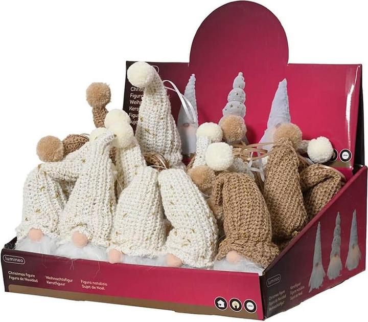 Actual product image Lumineo Weihnachtsschmuck Assortierte Farben Zwerg 6 x 20 x 6 cm