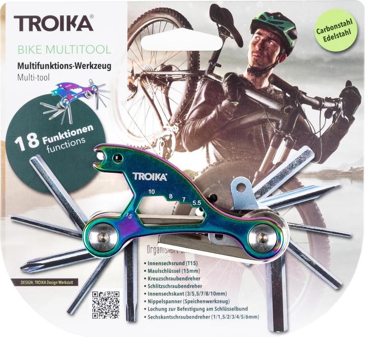 Actual product image Troika Keychain Multitool Iridescent