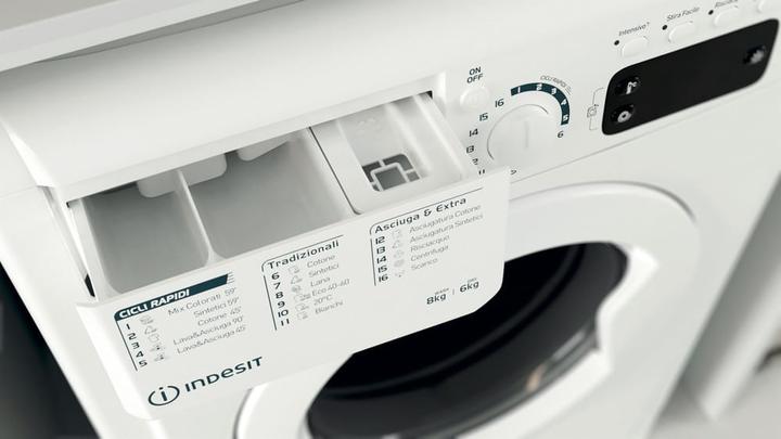 Produktbild Indesit BDE 861483X WK IT N Waschtrockner Freistehend Frontlader Weiss D
