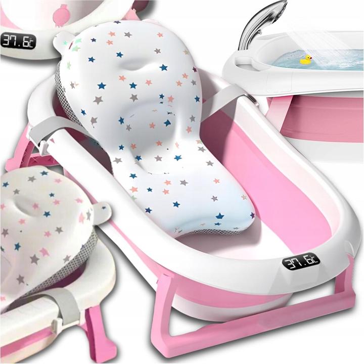 Produktbild Extralink Kids | Wanienka | różowa z termometrem LED