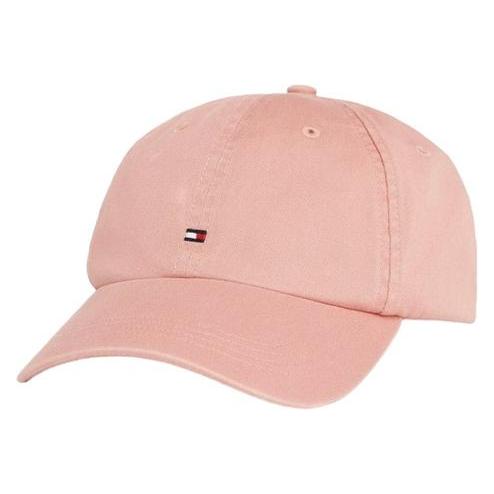 Tommy Hilfiger, Herren, Cap, Weiche 6-Panel-Kappe Mit Th-Flagge, Rosa, (One Size)
