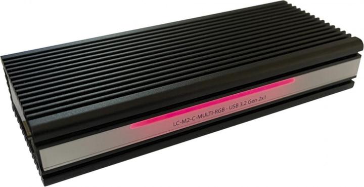 Produktbild LC-Power Externes Gehäuse LC-M2-C-MULTI-RGB M.2 (M.2 2242, M.2 2260, M.2 2280)