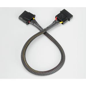 Akasa 4-Pol Molex Verlängerung gesleevt - 30cm black, Interne Kabel (PC)