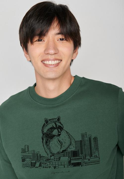 Produktbild Greenbomb Sweatshirt Animal Raccoon City (M)