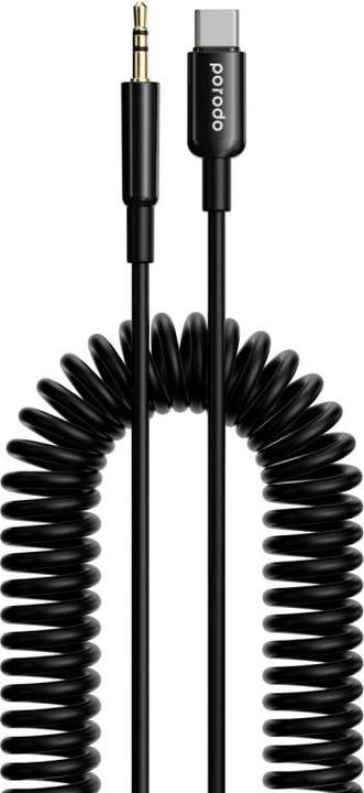Image du produit Porodo Type C vers AUX Coil Cable 1.2M (1.20 m, Câble AUX)