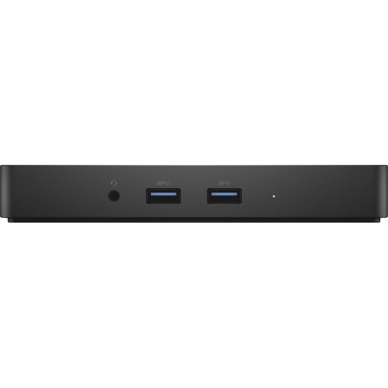 Dell WD15 USB-C Docking Station (USB-C, 4 Ports), Dockingstation + USB Hub, Schwarz