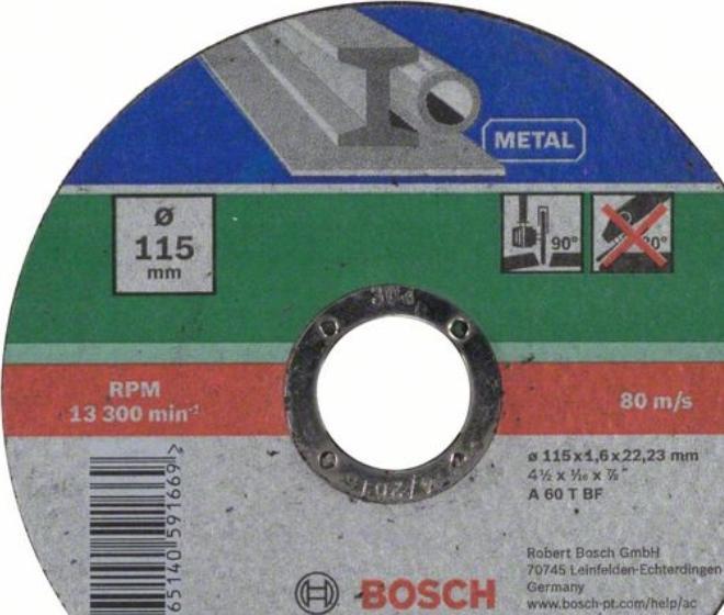 Image du produit Bosch Zubehör Disque à tronçonner droit, métal Ac