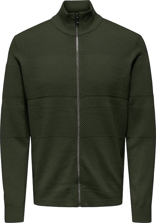 Actual product image Only & Sons Onsmalik Reg 12 Pin Zip Cardigan Knit (M)