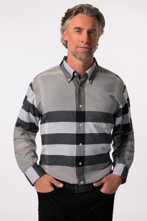 Produktbild Boston Park Karo-Flanellhemd, Langarm, Buttondown-Kragen, Comfort Fit (3XL)