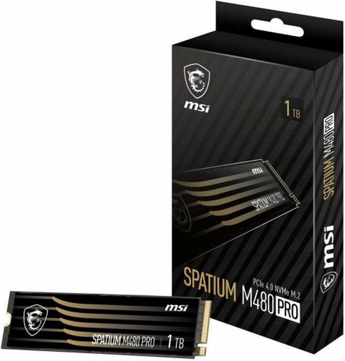 Image du produit MSI SPATIUM M480 PRO PCIE 4.0 NVME M.2 1TB (1000 Go, M.2 2280)
