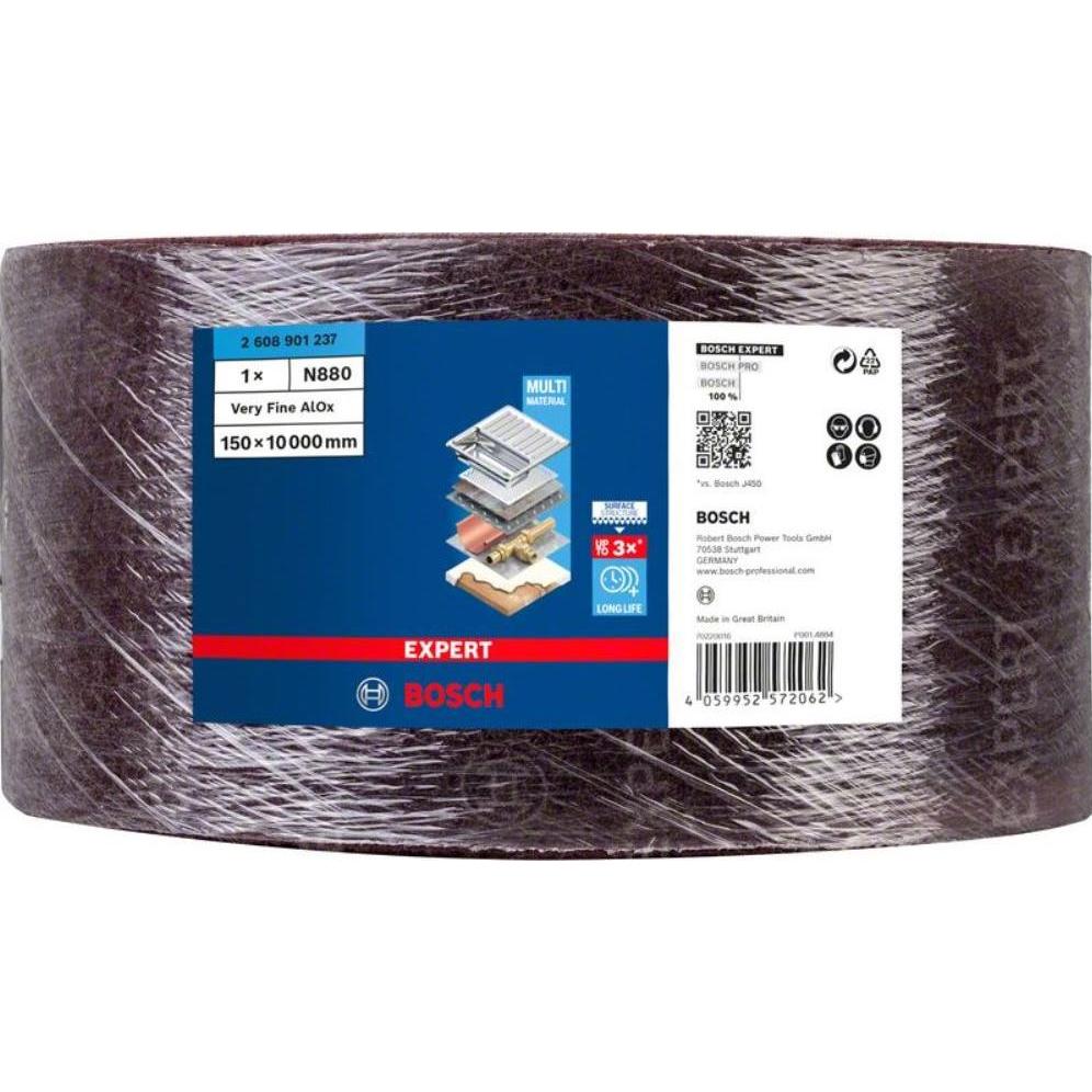 Thumbnail - Bosch Professional Zubehör, Schleifmittel, EXPERT N880 Vliesrolle zum Handschleifen, 150 mm x 10 m, sehr fein A (Sehr fe...