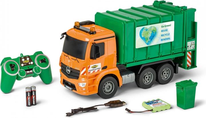 Actual product image Carson 1:20 MB Arocs Garbage Truck 100% RTR (RTR Ready-to-Run)