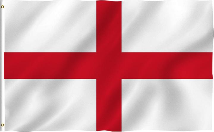 Produktbild Lobwerk England Flagge mit Ösen Fahne 150x90 Metalösen Wetterfest Fahnenmast (150 x 90 cm)