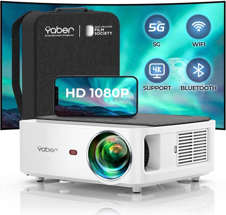 Actual product image Yaber V6 Home Cinema Projector (Full HD, 8500 lm, 1.5:1)