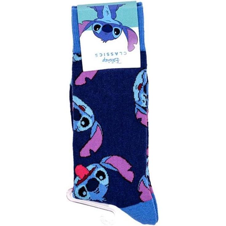 Thumbnail - Cerdá, Herren, Socken, Lilo & Stitch Socken Stitch's Face 36-43, Blau, (Einzelpack, 36 - 43)