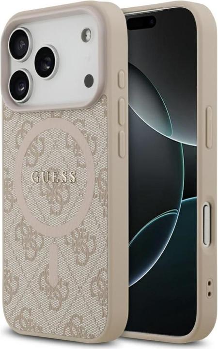 Actual product image Guess - 4G Ring Classic Logo MagSafe (GUHMP17LG4GFRP) - iPhone 17 Pro - Pink (Apple iPhone 17 Pro)