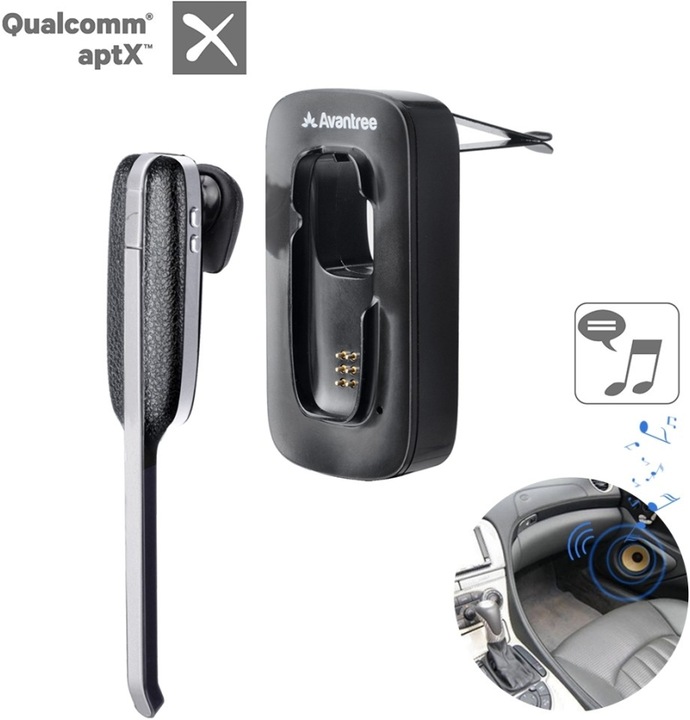 Actual product image Avantree EGO Bluetooth Hands Free Car 2In1