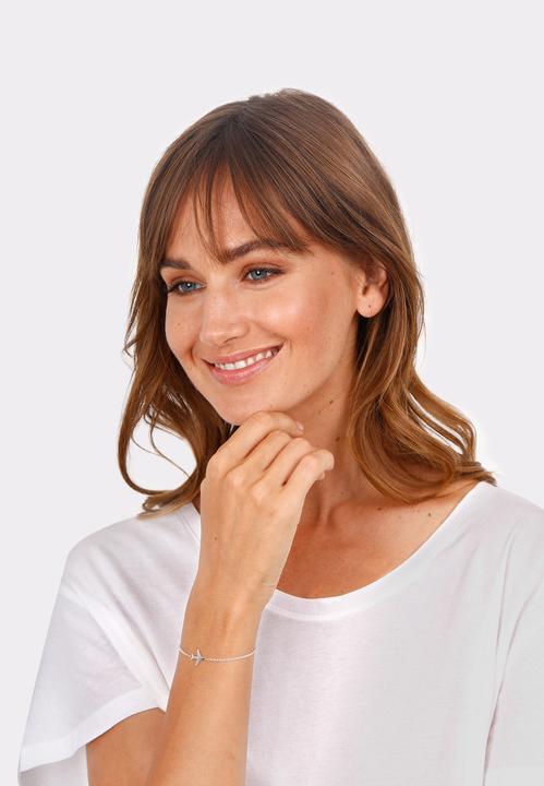 Immagine prodotto Elli Erbskette mit Flugzeug-Anhänger (16 cm, Argento)