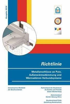 Produktbild Richtlinie Metallanschlüsse an Putz, Aussenwärmedämmung und Wärmedämm-Verbundsysteme (Deutsch, 2018)