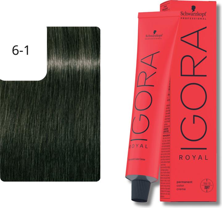 Produktbild Schwarzkopf Professional Igora Royal (6-1 Dunkelblond Cendre)
