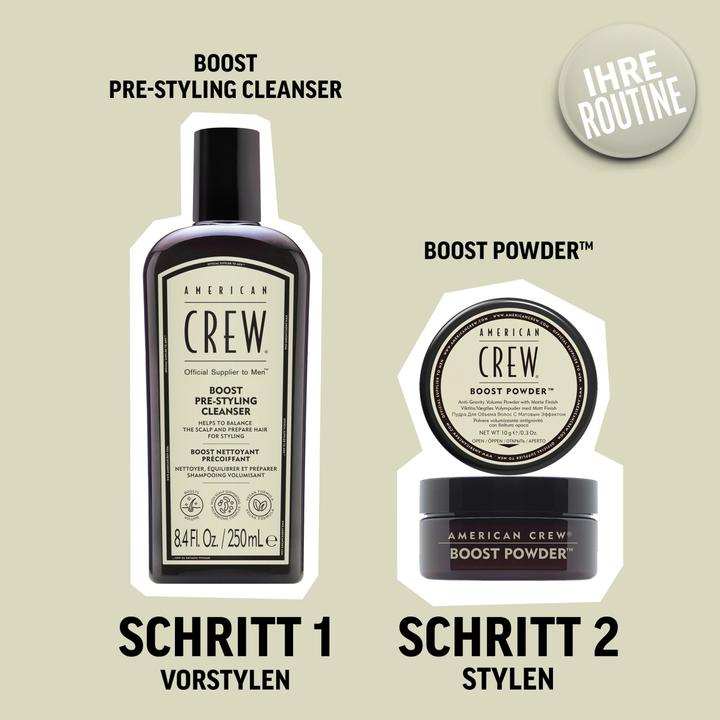 Image du produit American Crew Boost Pre-Styling Cleanser, 250ml (250 ml, Shampoing liquide)