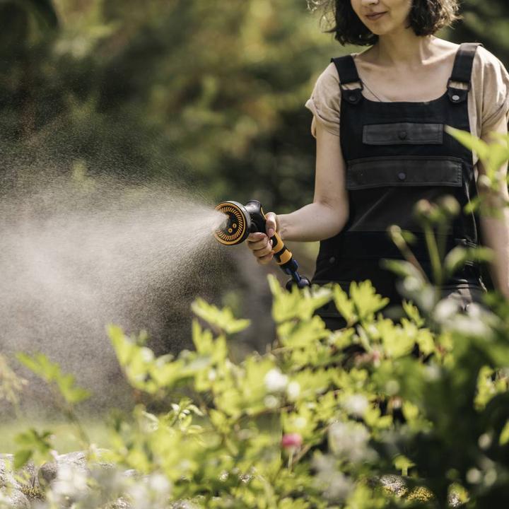Immagine prodotto Fiskars Pistola a spruzzo Multi, 5 funzioni, Portata infinitamente variabile, Con regolatore frontale e