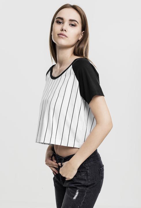 Image du produit Urban Classics Ladies Cropped Baseball Tee (S)