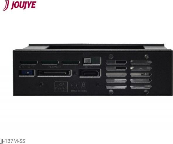 Productafbeelding JJ Computer JOUJYE JJ-137M-SS SATA/SAS 13,3cm 5,25inch zwart voor 8,9cm 3,5inch HDD 7pin SATA Connector (3.5")