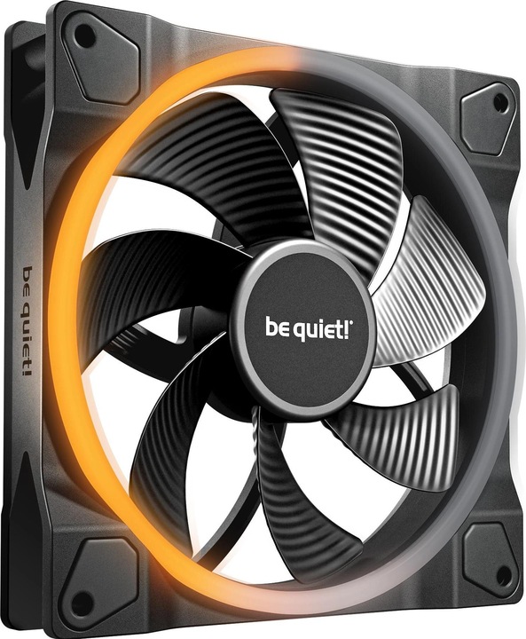Actual product image be quiet! Lüfter 120*120*25 Light Wings LX PWM Reverse Black (120 mm, 1 x)