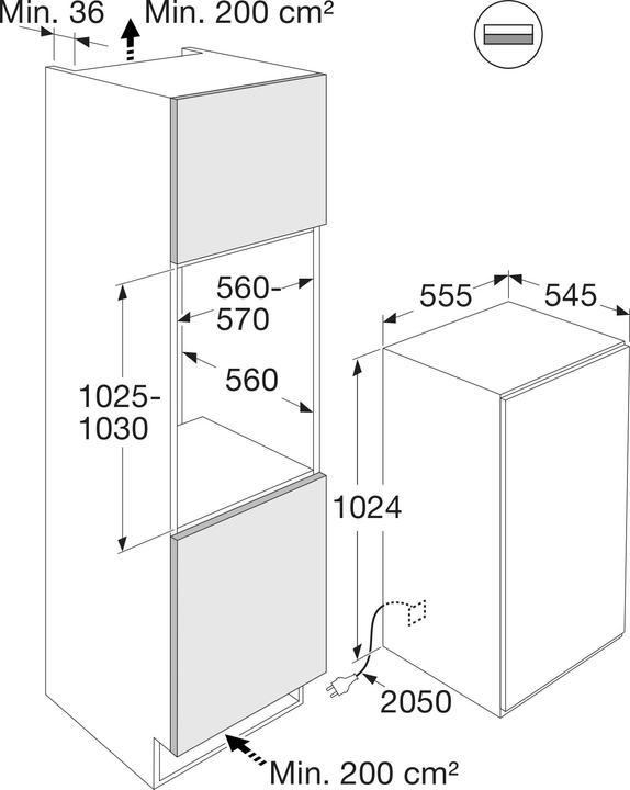 Produktbild Atag KD86102CN (Einbau, 100 l)