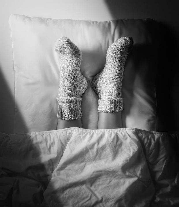 Immagine prodotto Soxs Calzini da donna e da uomo in lana beige Sleep Well, Taupe Label, calze da letto, calze da polpaccio (Confezione singola, 38 - 41)