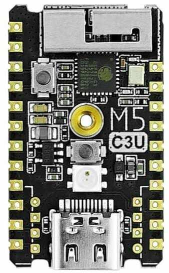 Produktbild M5Stack Entwicklerboard M5stamp C3U Mate mit Pin Headers