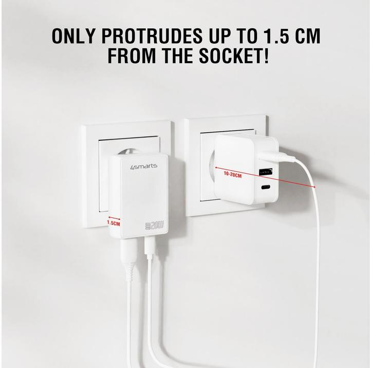Produktbild 4smarts FlatPlug Duos (20 W, 2 Ports)