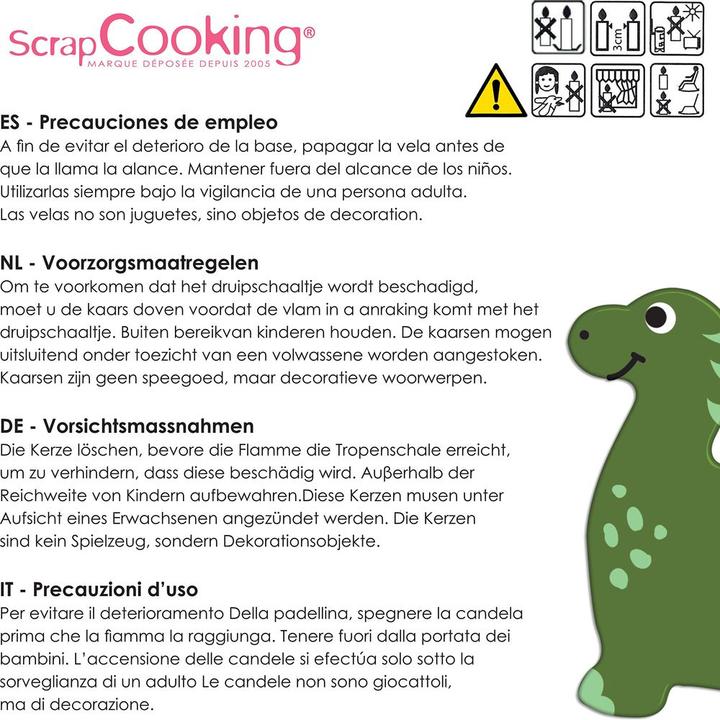 Actual product image ScrapCooking Dino (8x)