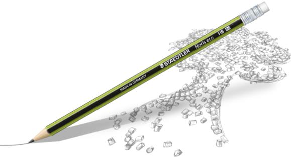 Image du produit Staedtler Crayon Noris Eco avec gomme (HB, 1 x)