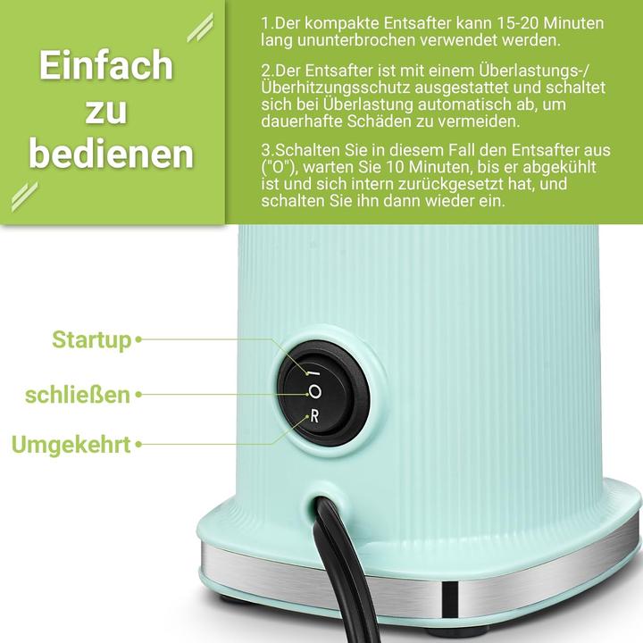 Actual product image Aobosi Mini slow juicer