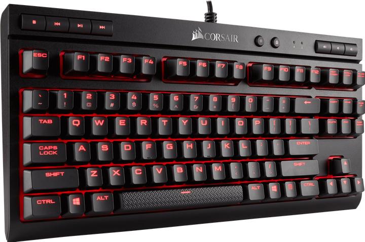 Actual product image Corsair Compact Mechanical Gaming Keyboard K63 Compact, CHERRY MX Red, ENG layout (US, Cable)
