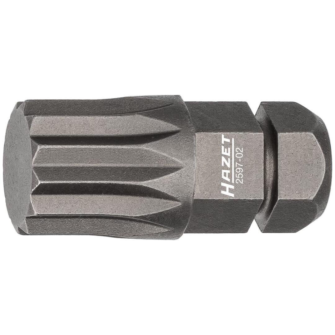 Thumbnail - HAZET, Bits, Bit 2597-02 ∙ Sechskant8 (5/16 Zoll) ∙ Innen Vielzahn Profil XZN ∙ M10 (M10)