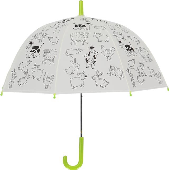 Immagine prodotto Esschert Design Ombrello da colorare "Animali della fattoria